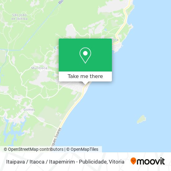 Itaipava / Itaoca / Itapemirim - Publicidade map