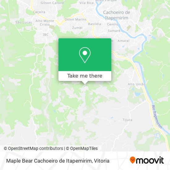Maple Bear Cachoeiro de Itapemirim map
