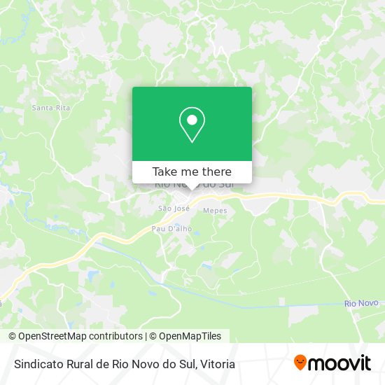 Sindicato Rural de Rio Novo do Sul map