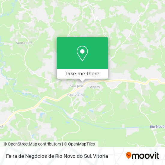 Feira de Negócios de Rio Novo do Sul map