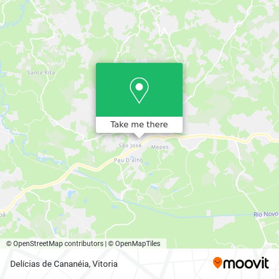 Delícias de Cananéia map