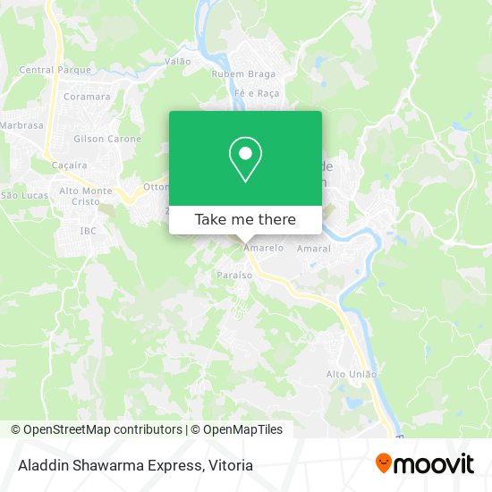 Aladdin Shawarma Express map