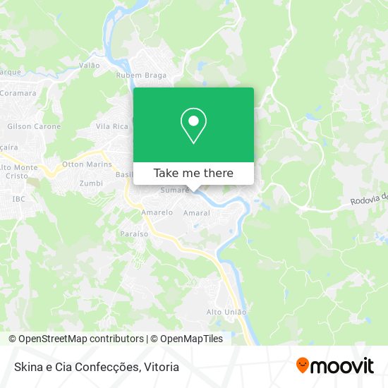 Skina e Cia Confecções map