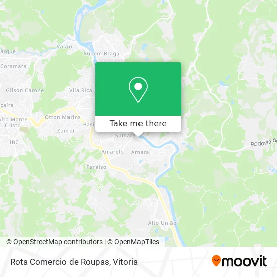 Rota Comercio de Roupas map