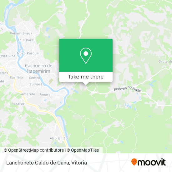 Lanchonete Caldo de Cana map