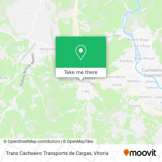 Trans Cachoeiro Transporte de Cargas map
