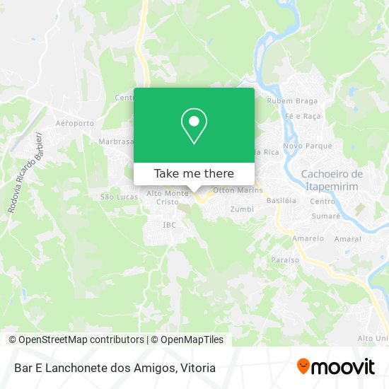 Bar E Lanchonete dos Amigos map