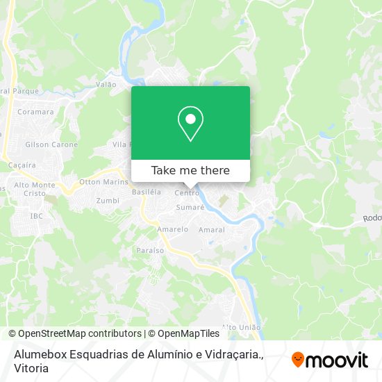 Alumebox Esquadrias de Alumínio e Vidraçaria. map