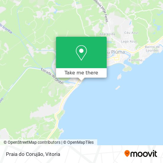 Praia do Corujão map