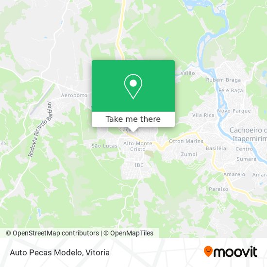 Auto Pecas Modelo map