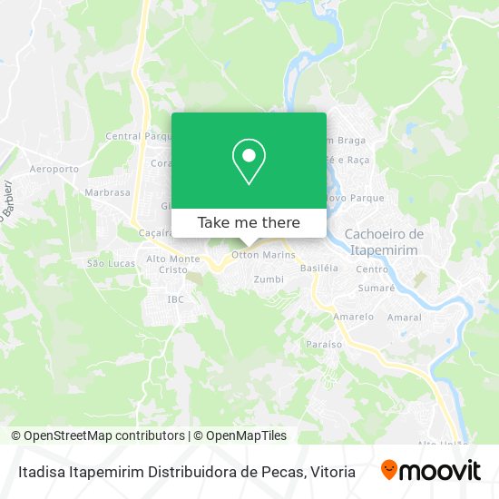 Itadisa Itapemirim Distribuidora de Pecas map