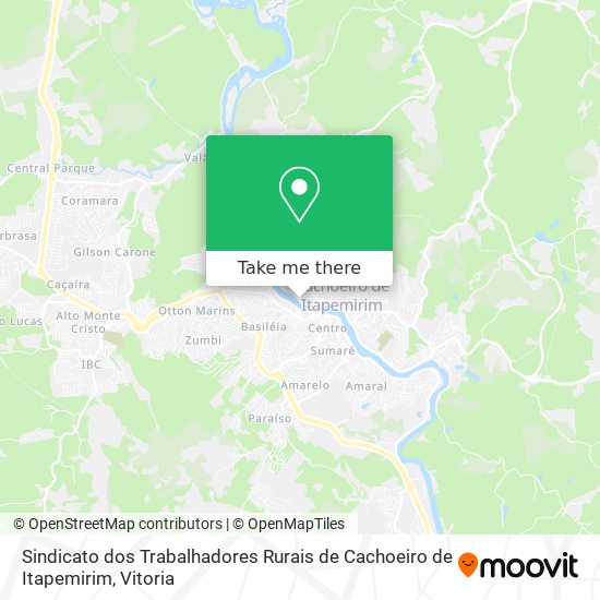 Sindicato dos Trabalhadores Rurais de Cachoeiro de Itapemirim map