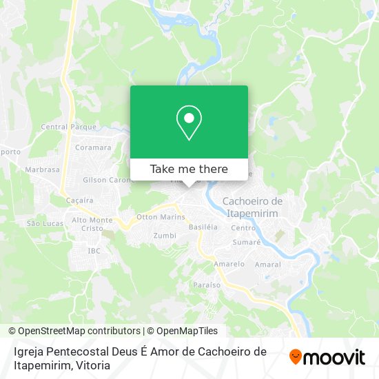 Igreja Pentecostal Deus É Amor de Cachoeiro de Itapemirim map