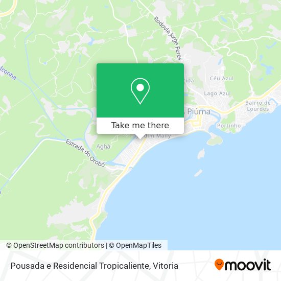 Pousada e Residencial Tropicaliente map