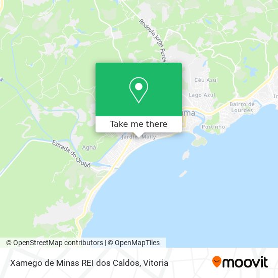 Xamego de Minas REI dos Caldos map