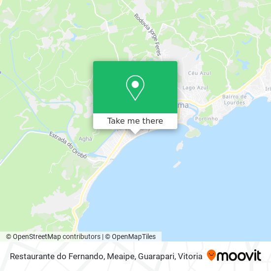 Restaurante do Fernando, Meaipe, Guarapari map