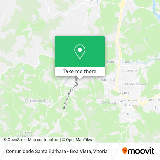 Comunidade Santa Bárbara - Boa Vista map