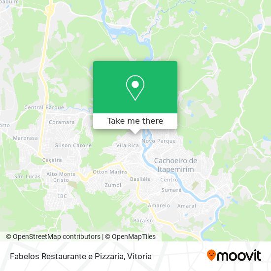 Mapa Fabelos Restaurante e Pizzaria