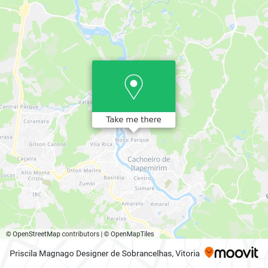 Priscila Magnago Designer de Sobrancelhas map