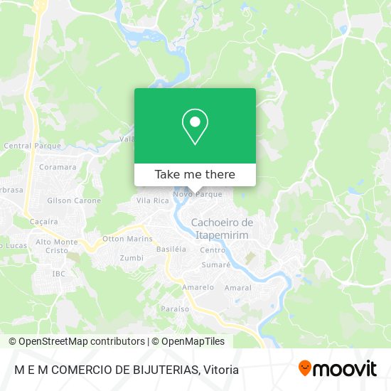 M E M COMERCIO DE BIJUTERIAS map