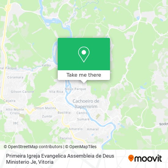 Primeira Igreja Evangelica Assembleia de Deus Ministerio Je map
