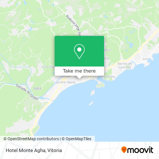 Hotel Monte Agha map