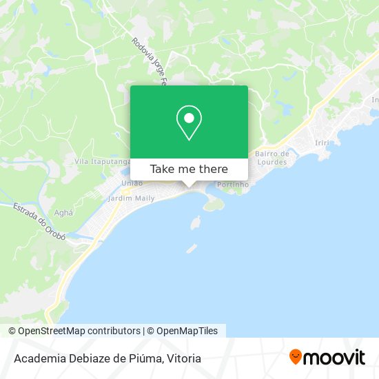 Academia Debiaze de Piúma map