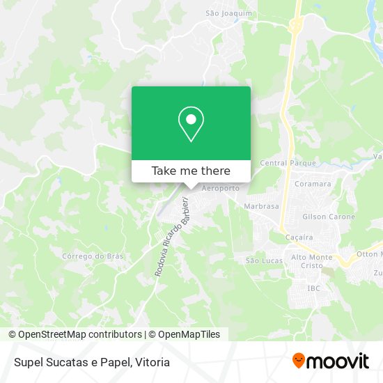 Supel Sucatas e Papel map