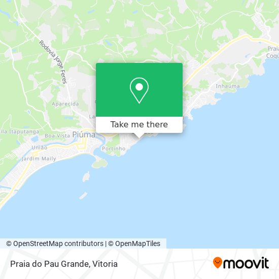 Praia do Pau Grande map