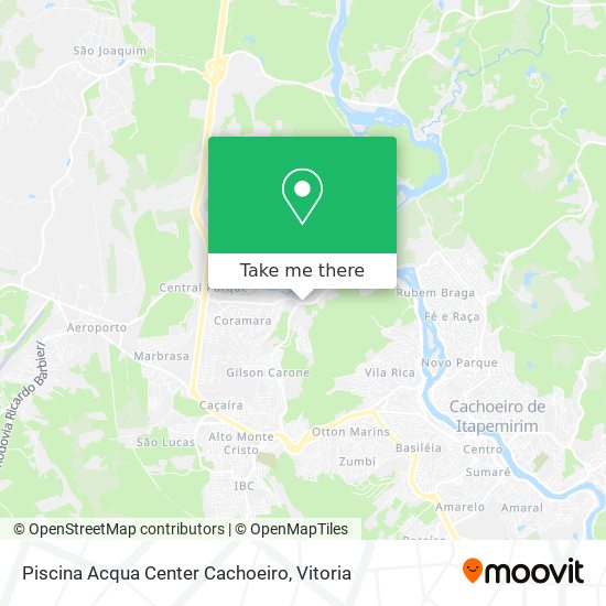 Piscina Acqua Center Cachoeiro map