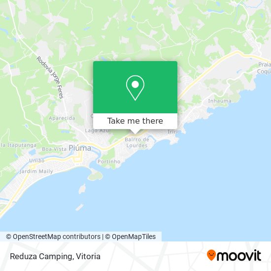 Reduza Camping map