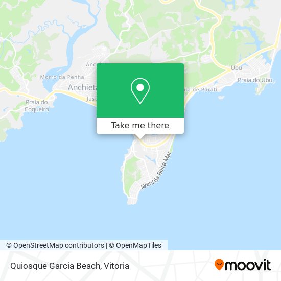 Quiosque Garcia Beach map