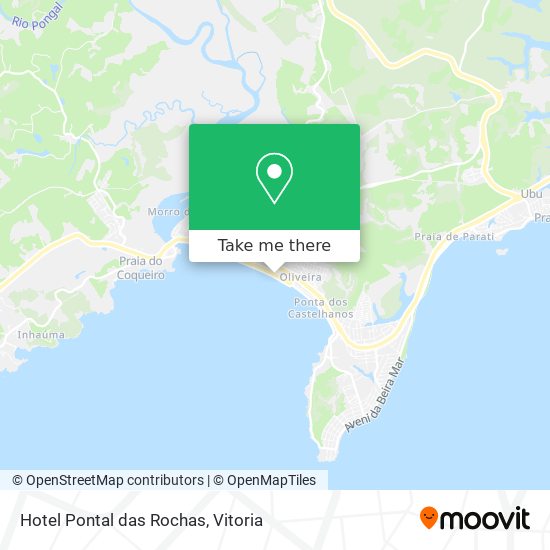 Hotel Pontal das Rochas map