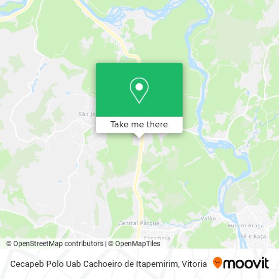 Cecapeb Polo Uab Cachoeiro de Itapemirim map