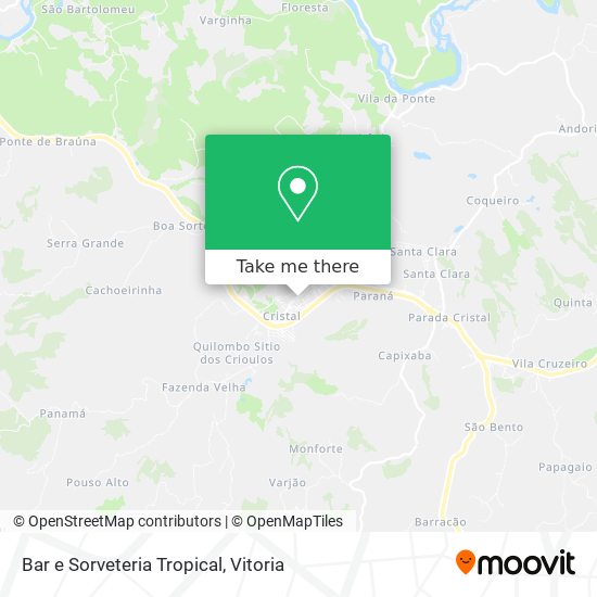 Bar e Sorveteria Tropical map