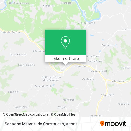 Sapavine Material de Construcao map