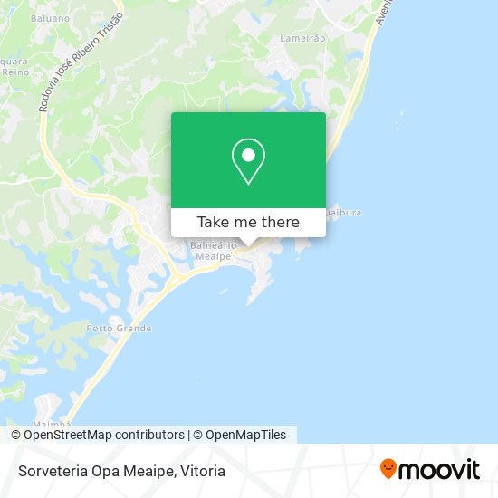 Sorveteria Opa Meaipe map