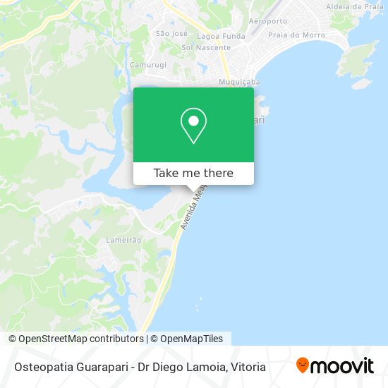 Osteopatia Guarapari - Dr Diego Lamoia map