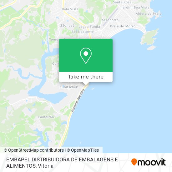 EMBAPEL DISTRIBUIDORA DE EMBALAGENS E ALIMENTOS map