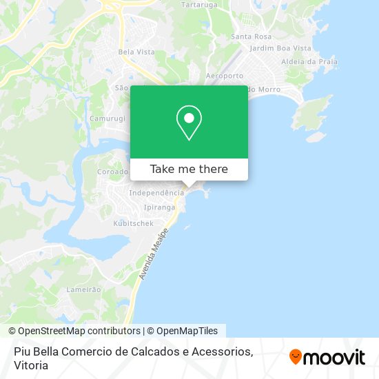 Piu Bella Comercio de Calcados e Acessorios map