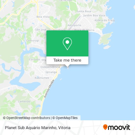 Planet Sub Aquário Marinho map
