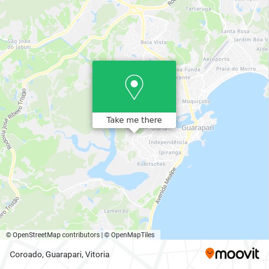 Coroado, Guarapari map