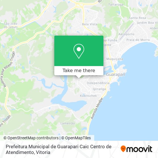 Prefeitura Municipal de Guarapari Caic Centro de Atendimento map