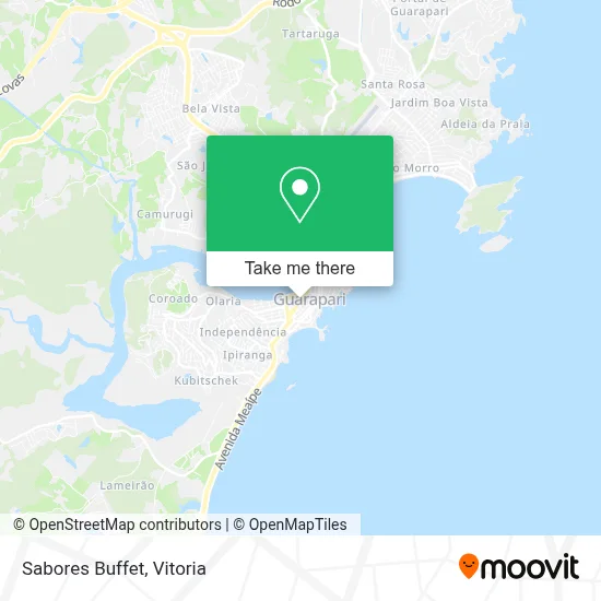Sabores Buffet map