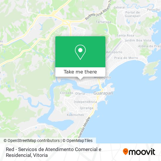 Red - Servicos de Atendimento Comercial e Residencial map