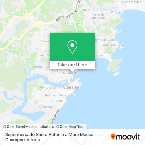 Supermercado Santo Antônio a Maré Mansa Guarapari map
