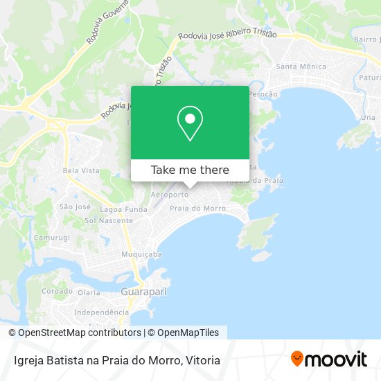 Igreja Batista na Praia do Morro map