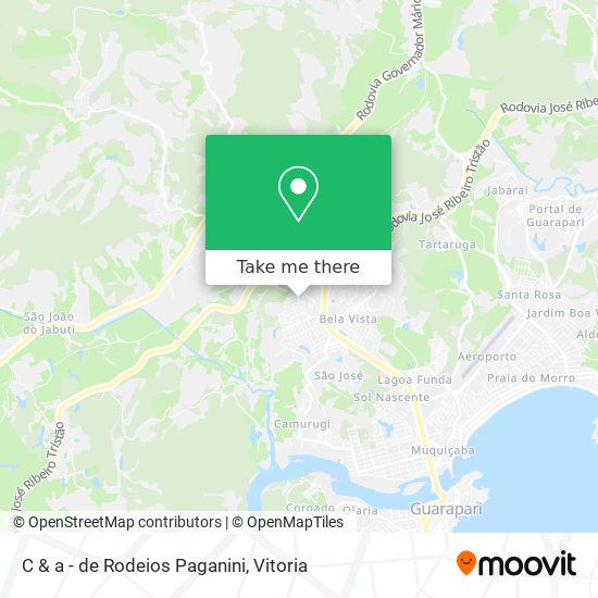 C & a - de Rodeios Paganini map
