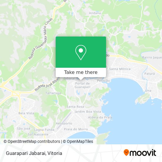 Guarapari Jabarai map