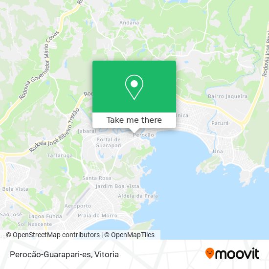 Perocão-Guarapari-es map